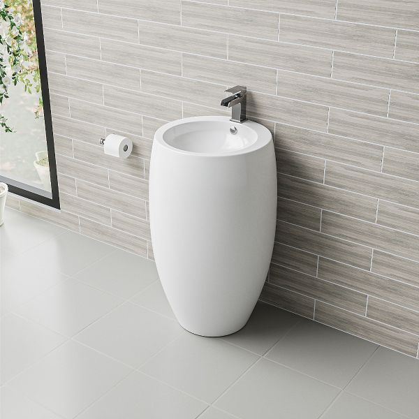 types-of-bathroom-sinks-Pedestal-Basin