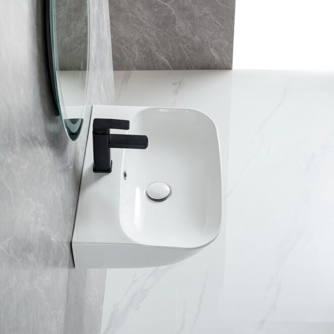 Bespoke Bathroom Sinks, Porcelain Wall Hung Basins Wholesale-6