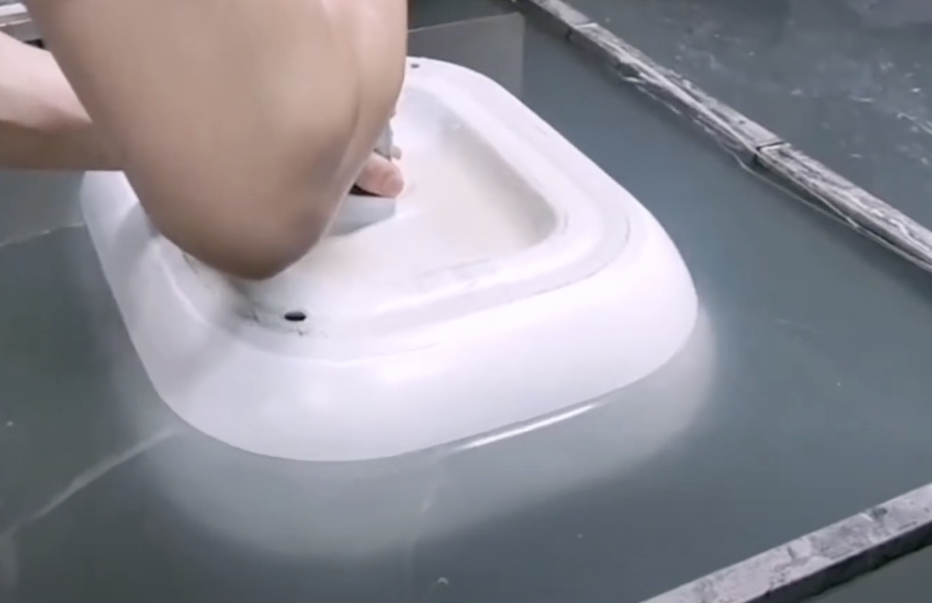 How are water transfer marble basins made-1