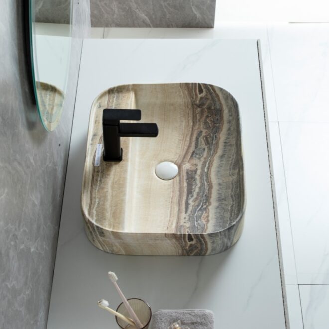 Wholesale Ceramic Washbasins, Marble Bathroom Vanity Sinks-3