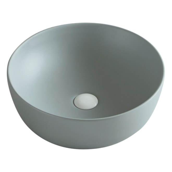 Matte Grey Bespoke Basins, Small Ceramic Bathroom Sinks Wholesale-6