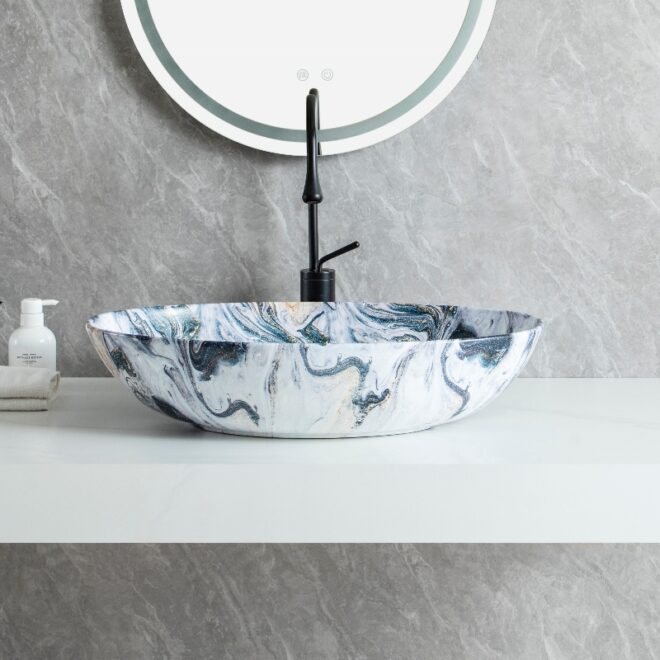 Hot Porcelain Custom Made Sink, Marble Wash Basin Wholesale-5