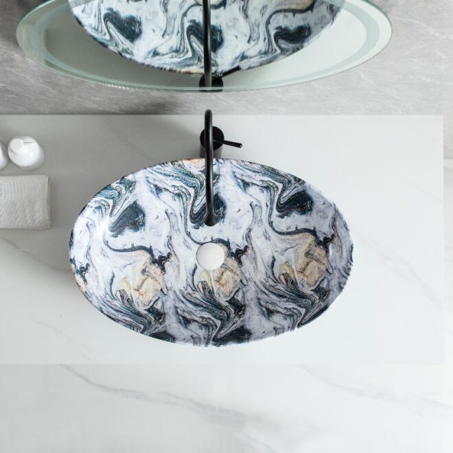 Hot Porcelain Custom Made Sink, Marble Wash Basin Wholesale-4