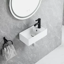 Petit évier étroit moderne Wholesale, Ceramic Wall Hung Sink