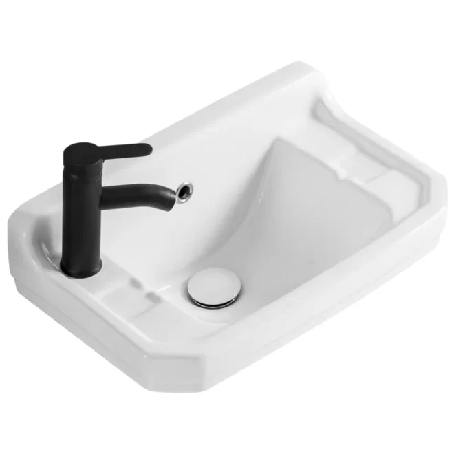 Irregular Wholesale Small Bathroom Sink, Ceramic Wall Mount Basins-2