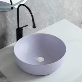 Matt Above Counter Vessel Sink Wholesale, Lavender Purple Wash Basin